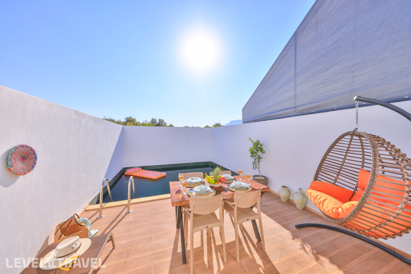 фотографии номера Вилла Deluxe с балконом и с видом на горы отеля Villa Ay в Турция(Каш) - фото №9