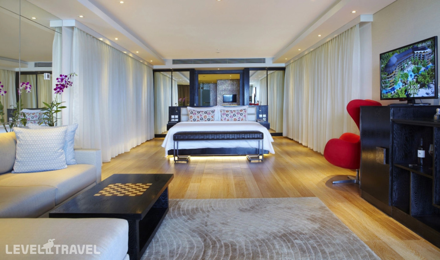фотографии номера Пентхаус с видом на город отеля Double-Six Luxury Hotel в Индонезия(Семиньяк) - фото №1