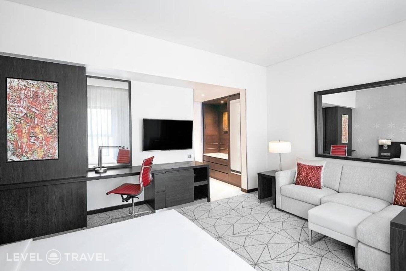 фотографии номера Стандартный с видом на бассейн отеля Hyatt Place Dubai Jumeirah в ОАЭ(Бар Дубай) - фото №18