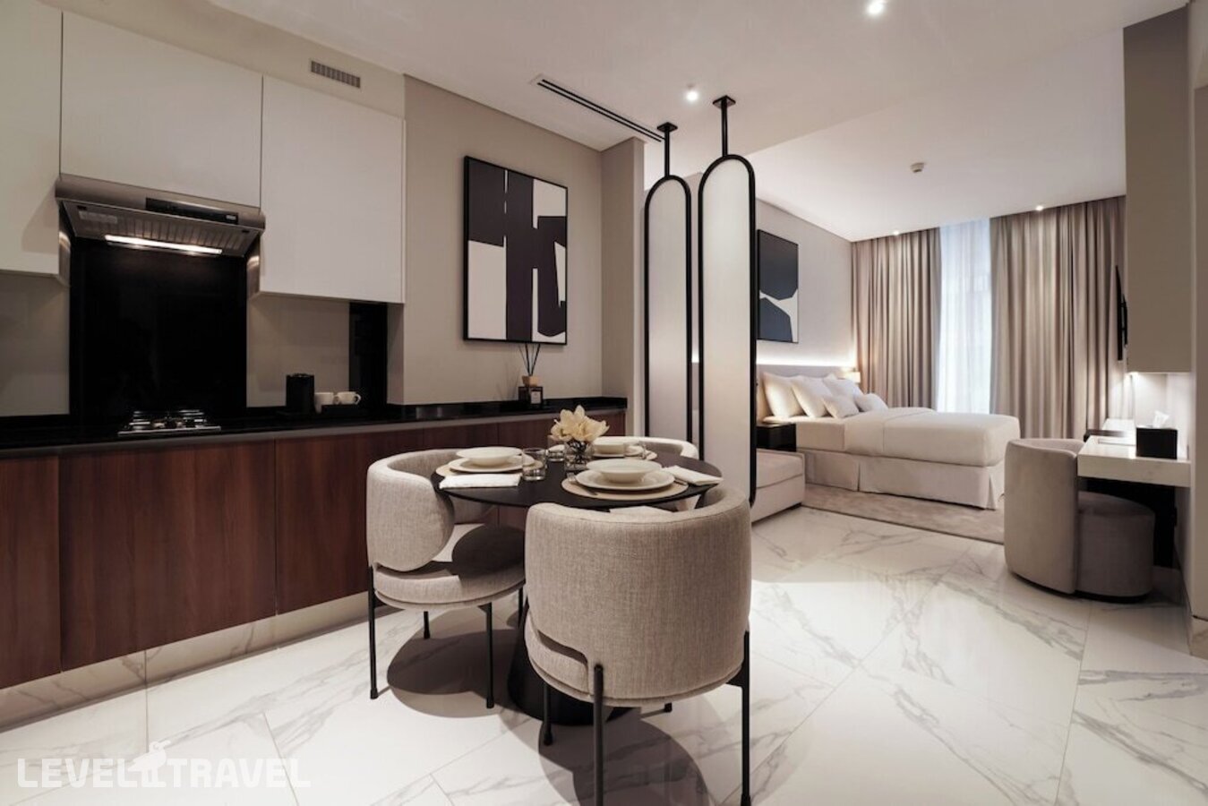 Двухместные апартаменты Premium c 1 комнатой с балконом двуспальная кровать — фото 1