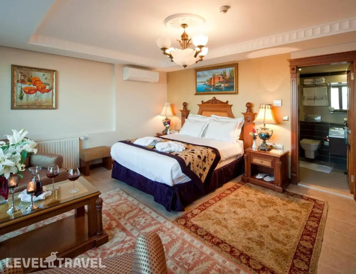 Двухместный номер Executive с балконом и with Sea or Hagia Sophia View двуспальная кровать — фото 3