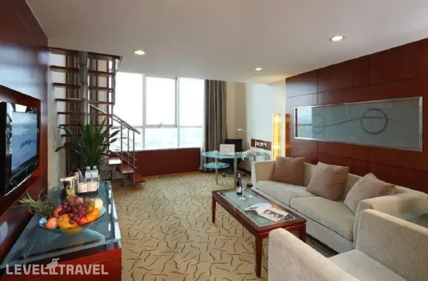 фотографии номера Двухместный люкс Executive Multi-Level двуспальная кровать отеля Ariva Beijing West Hotel & Serviced Apartment в Китай(Пекин) - фото №2