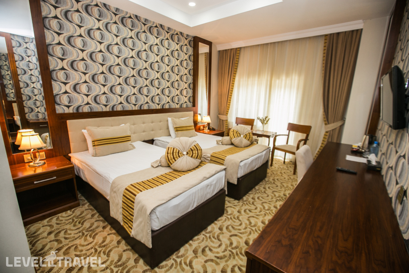 фотографии номера Стандартный (две односпальные кровати) отеля Atlas Hotel в Азербайджан(Баку) - фото №1