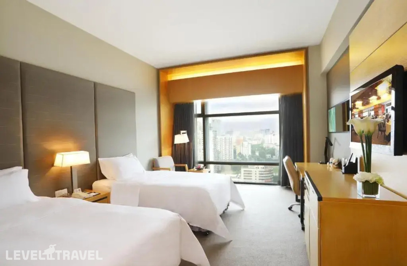 фотографии номера Улучшенный (две односпальные кровати) отеля Jianguo Hotel Guangzhou в Китай(Гуанчжоу) - фото №3
