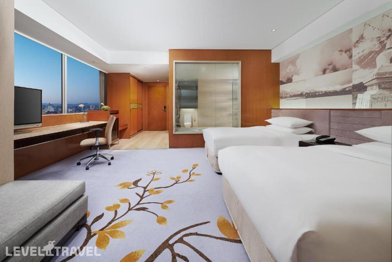 фотографии номера Двухместный номер High Floor Standard 2 отдельные кровати отеля Crowne Plaza Beijing Sun Palace в Китай(Пекин) - фото №3