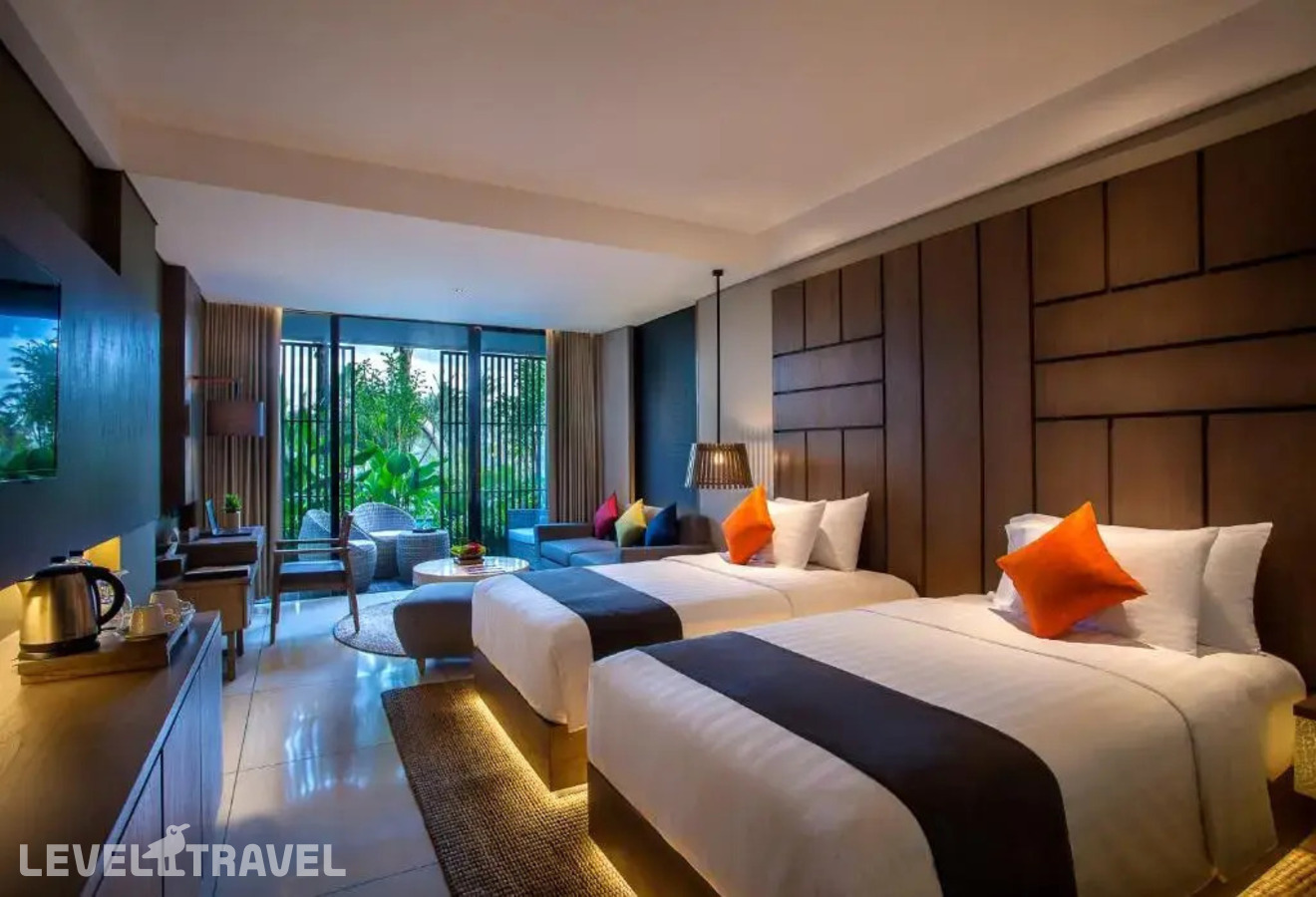 фотографии номера Делюкс (две односпальные кровати) отеля Wyndham Tamansari Jivva Resort Bali в Индонезия(Семарапура) - фото №1