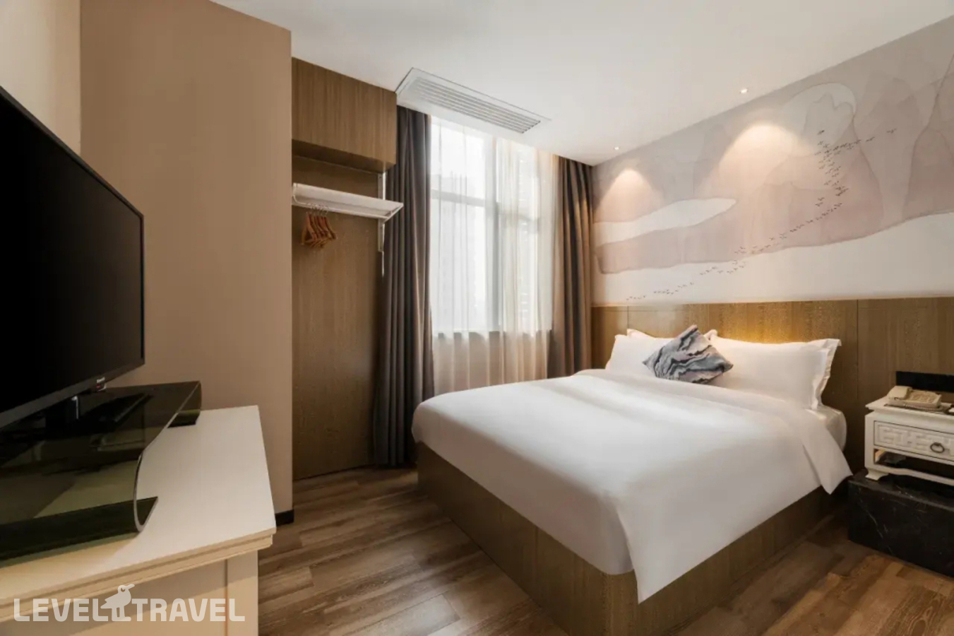 фотографии номера Двухместный номер Special двуспальная кровать отеля Paco Hotel - Guangzhou Tianpingjia Metro Branch в Китай(Гуанчжоу) - фото №2