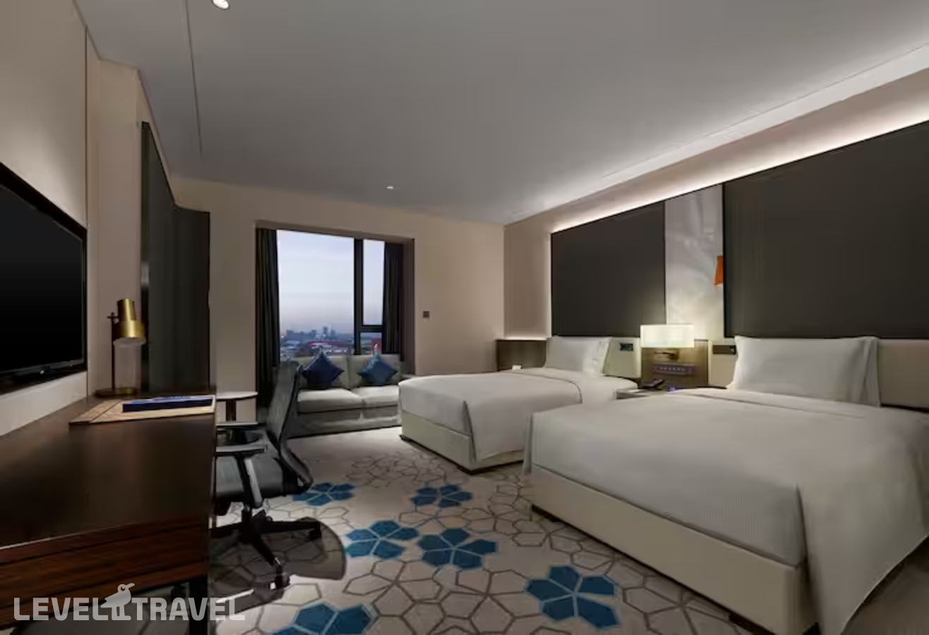 фотографии номера Представительский (две односпальные кровати) отеля Doubletree By Hilton Baoding в Китай(Баодин) - фото №3