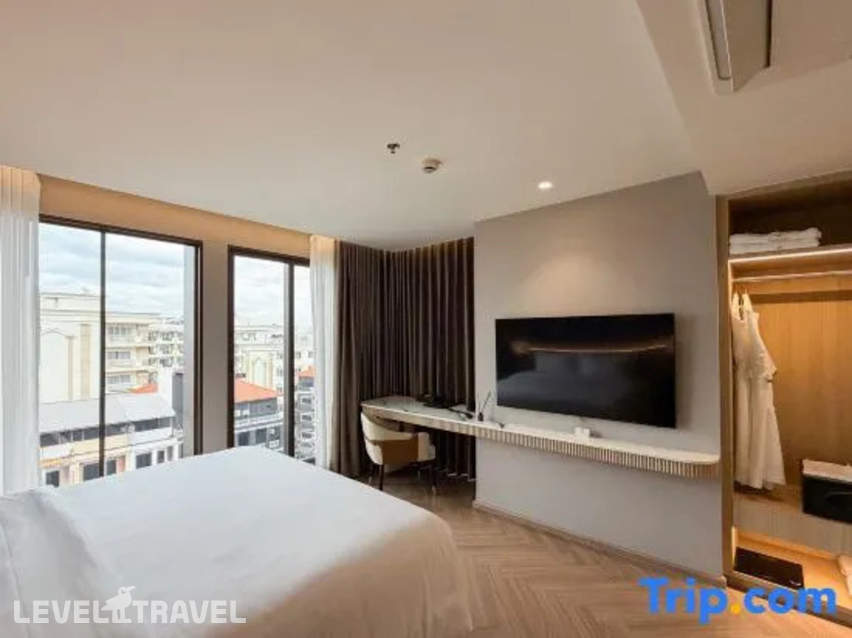 Двухместный семейный люкс с видом на город двухъярусная кровать — фото 5