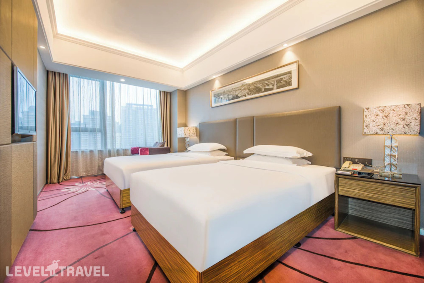 фотографии номера Улучшенный (две односпальные кровати) отеля La Perle International Hotel в Китай(Гуанчжоу) - фото №1