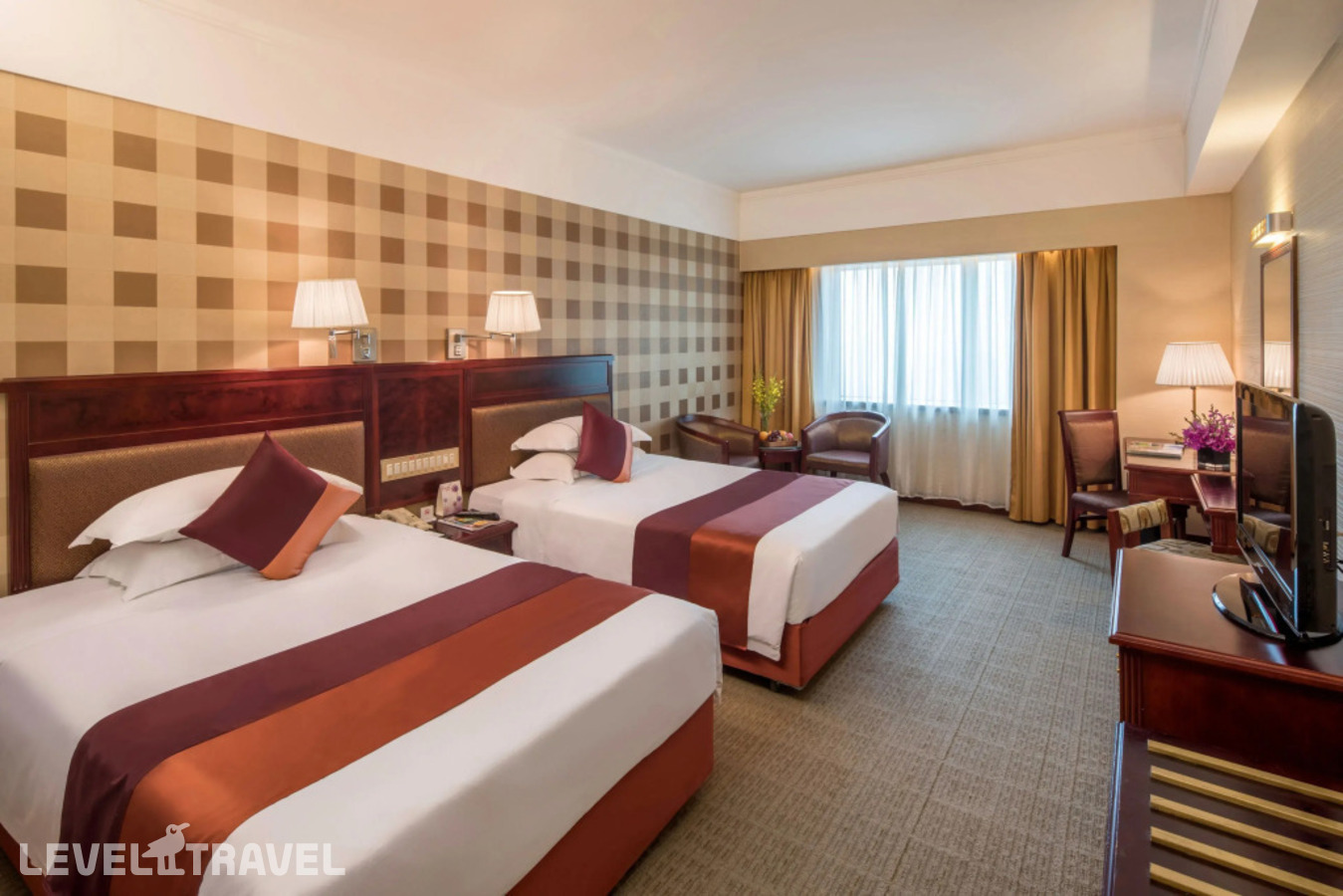 фотографии номера Делюкс (две односпальные кровати) отеля Asia International Hotel Guangzhou в Китай(Гуанчжоу) - фото №4