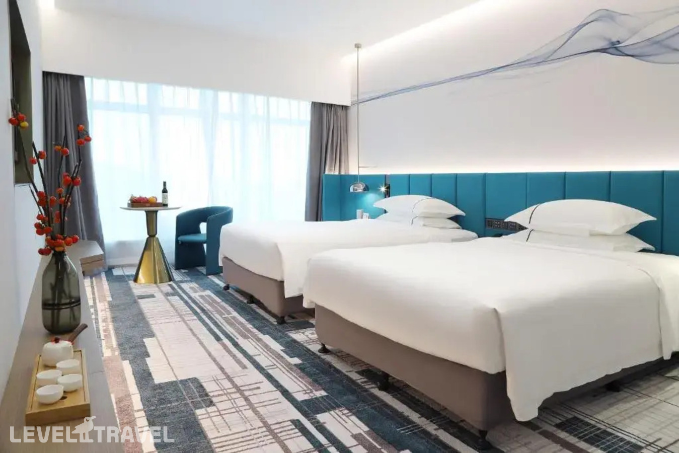 фотографии номера Номер Bliss  (две односпальные кровати) отеля Asia International Hotel Guangzhou в Китай(Гуанчжоу) - фото №1
