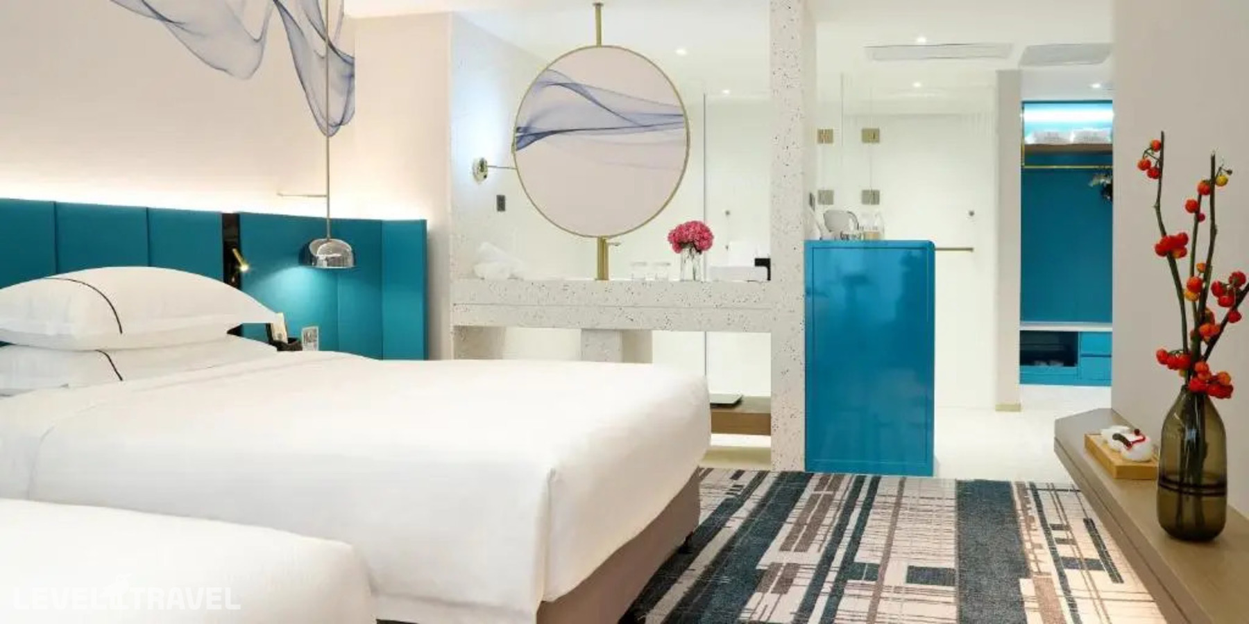 фотографии номера Номер Bliss  (две односпальные кровати) отеля Asia International Hotel Guangzhou в Китай(Гуанчжоу) - фото №4