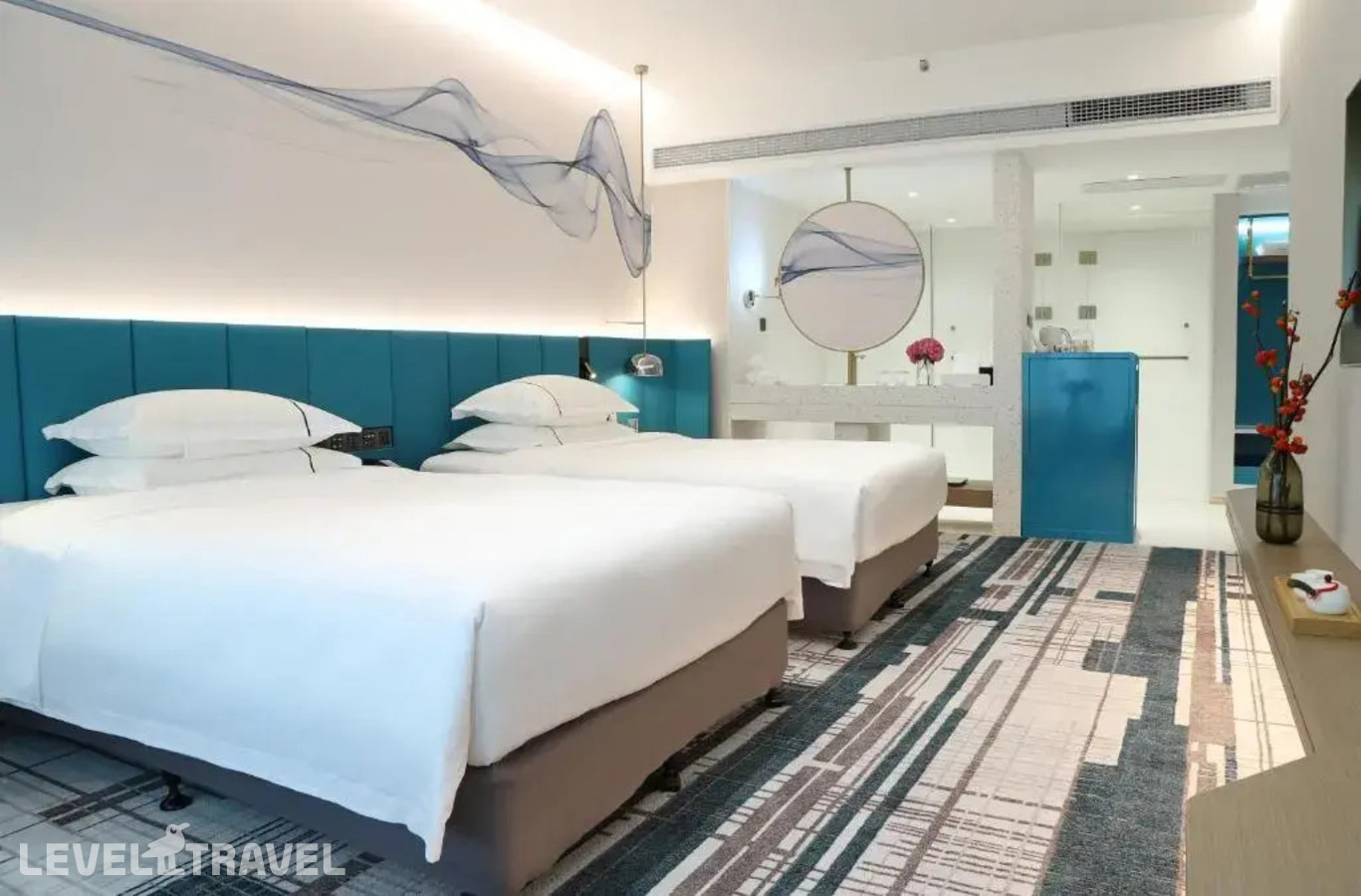 фотографии номера Номер Bliss  (две односпальные кровати) отеля Asia International Hotel Guangzhou в Китай(Гуанчжоу) - фото №5