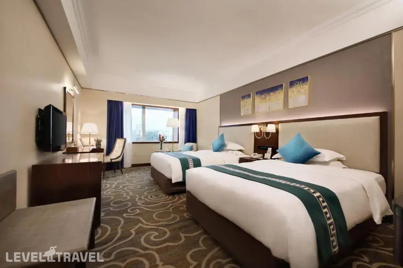 фотографии номера Номер бизнес (две односпальные кровати) отеля Asia International Hotel Guangzhou в Китай(Гуанчжоу) - фото №1