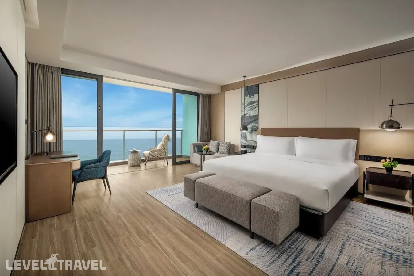 Двухместный люкс c 1 комнатой oceanfront двуспальная кровать — фото 3