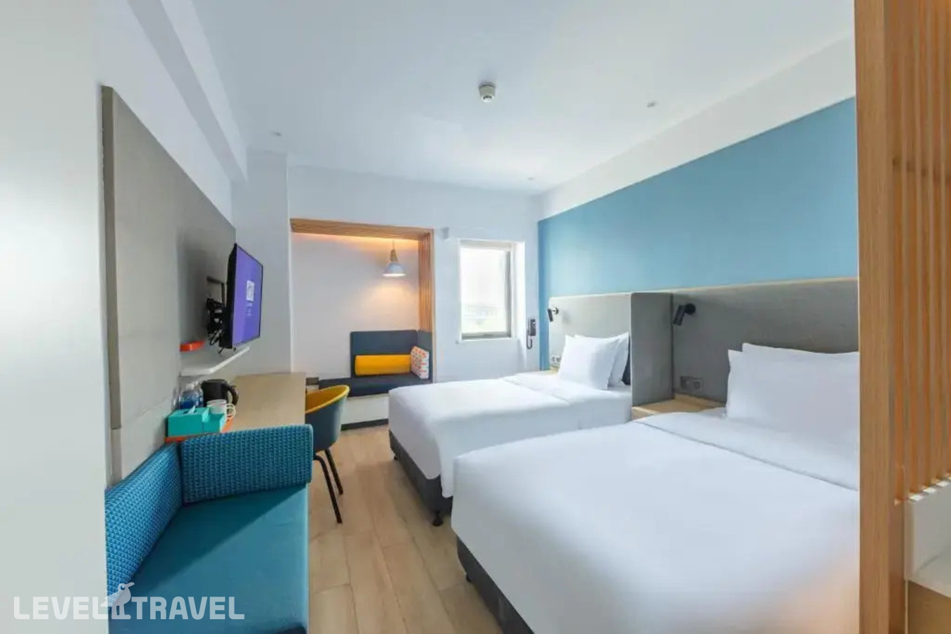 Двухместный номер Standard High Floor 2 отдельные кровати — фото 1