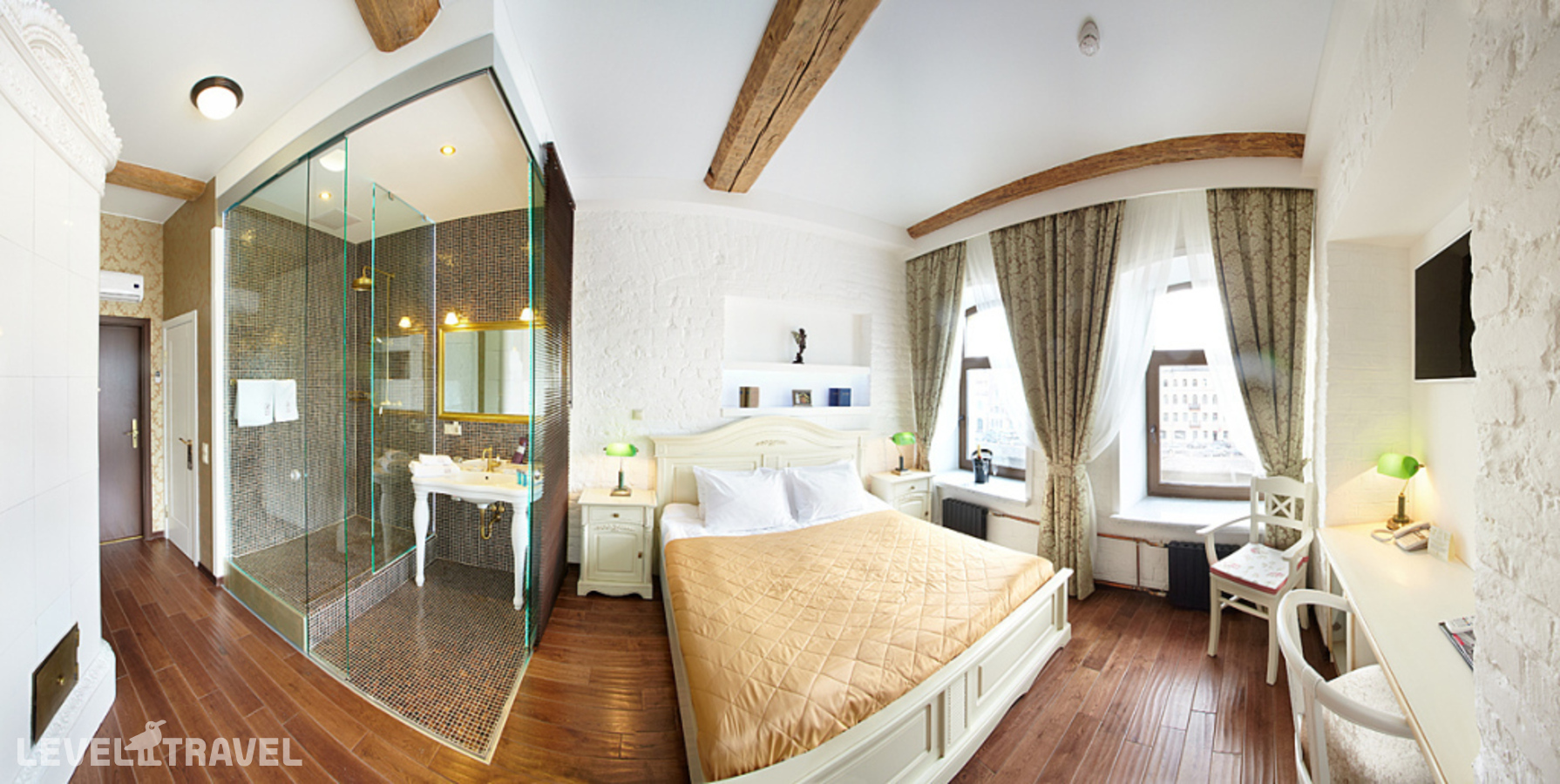 фотографии номера Делюкс с видом на реку (две односпальные кровати) отеля Rossi Boutique Hotel & Spa в Россия(Центральный район) - фото №1