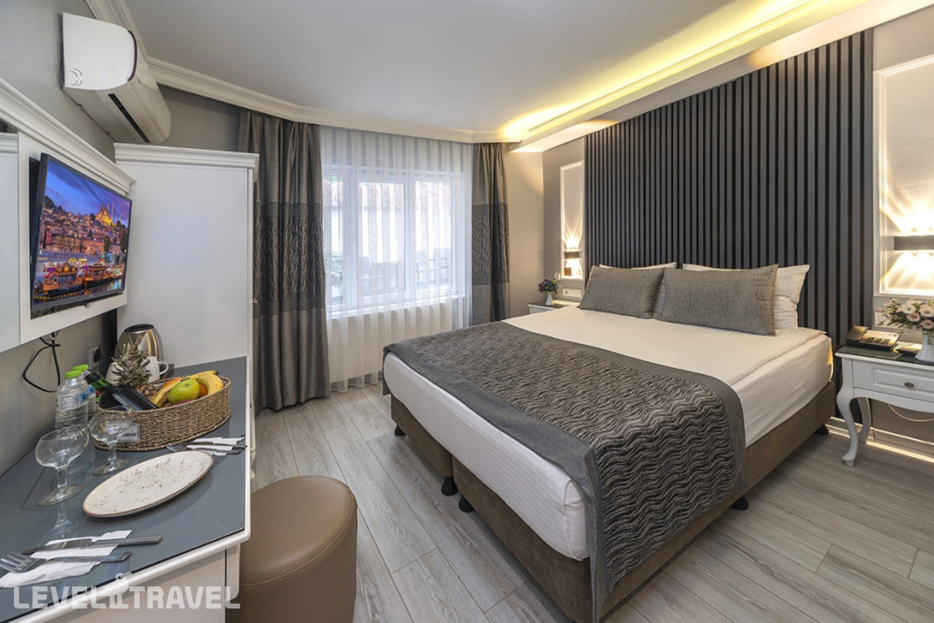 Двухместный номер Economy Ground floor двуспальная кровать — фото 1