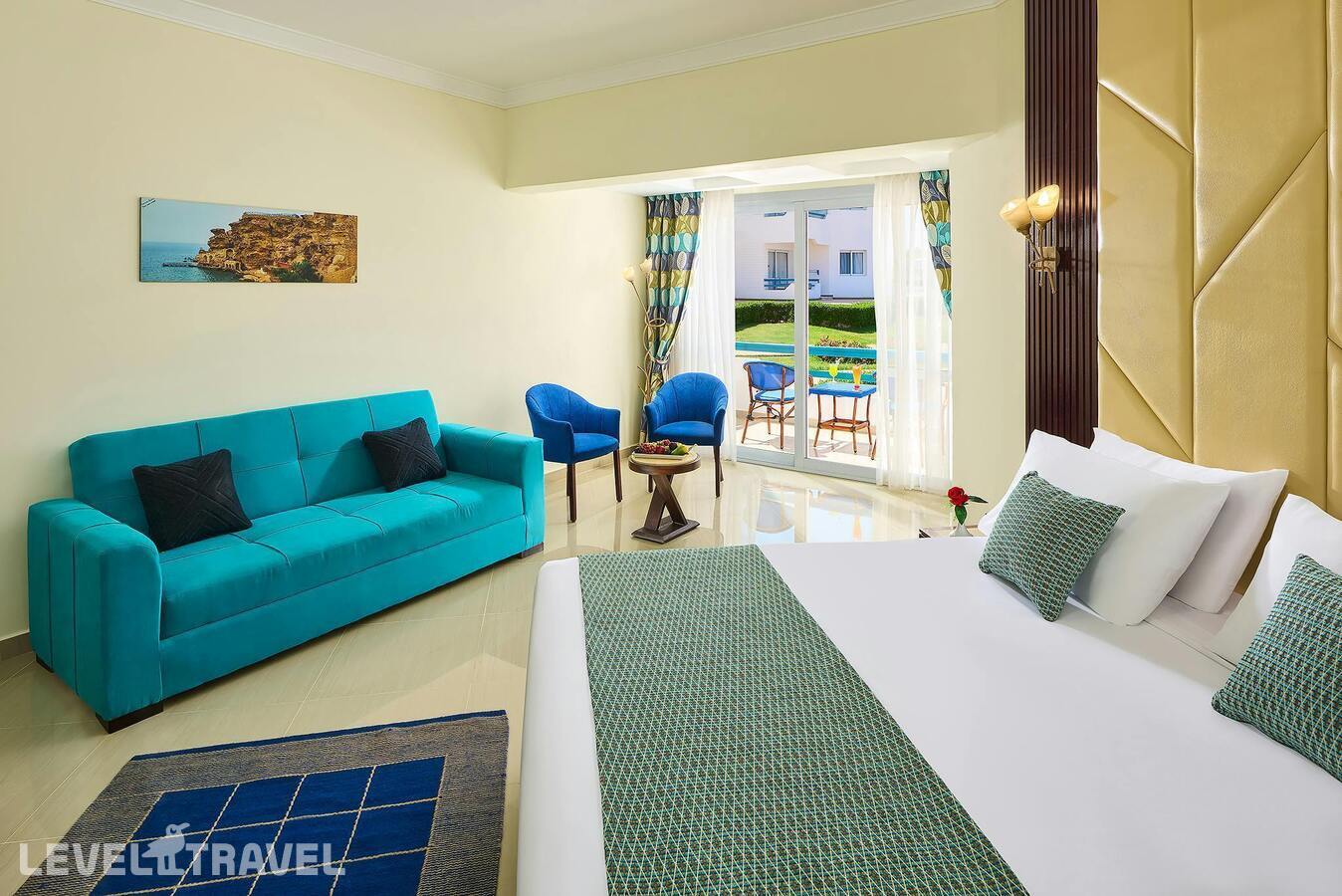 фотографии номера Делюкс Elegant с видом на сад (две односпальные кровати) отеля Dreams Beach Resort в Египет(Тауэр Бэй) - фото №2