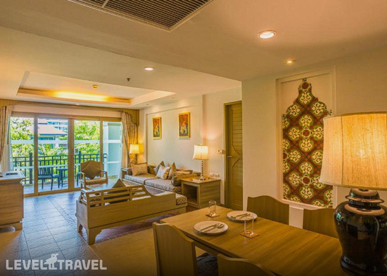 фотографии номера Семейный люкс с видом на сад (2 спальни) отеля Ravindra Beach Resort & Spa в Таиланд(Джомтьен) - фото №9