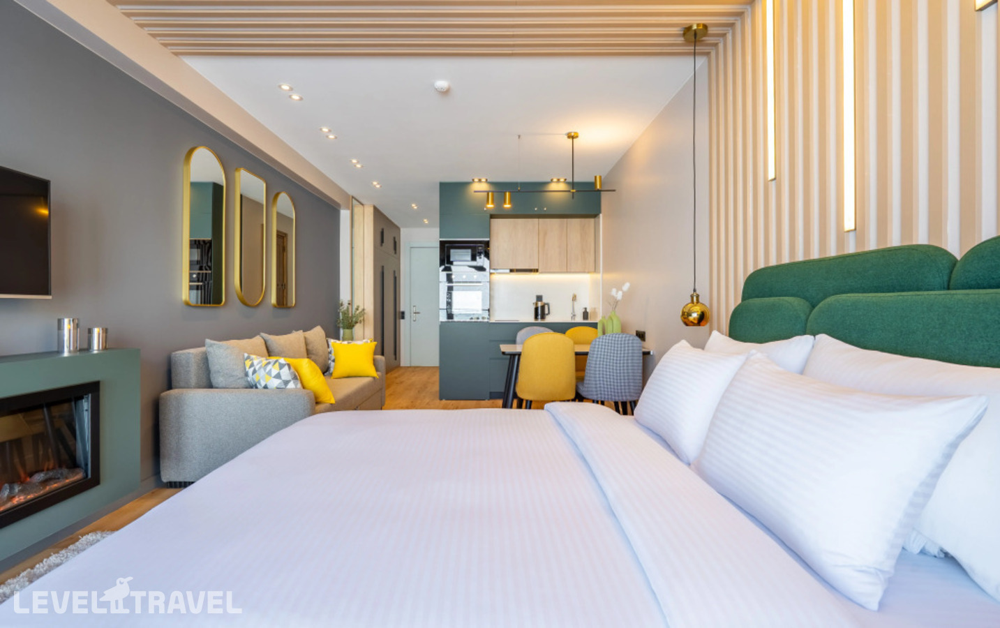 фотографии номера Апартаменты с балконом отеля Апартаменты New Gudauri Atrium Apartments Ski And Dream Collection в Грузия(Гудаури) - фото №2