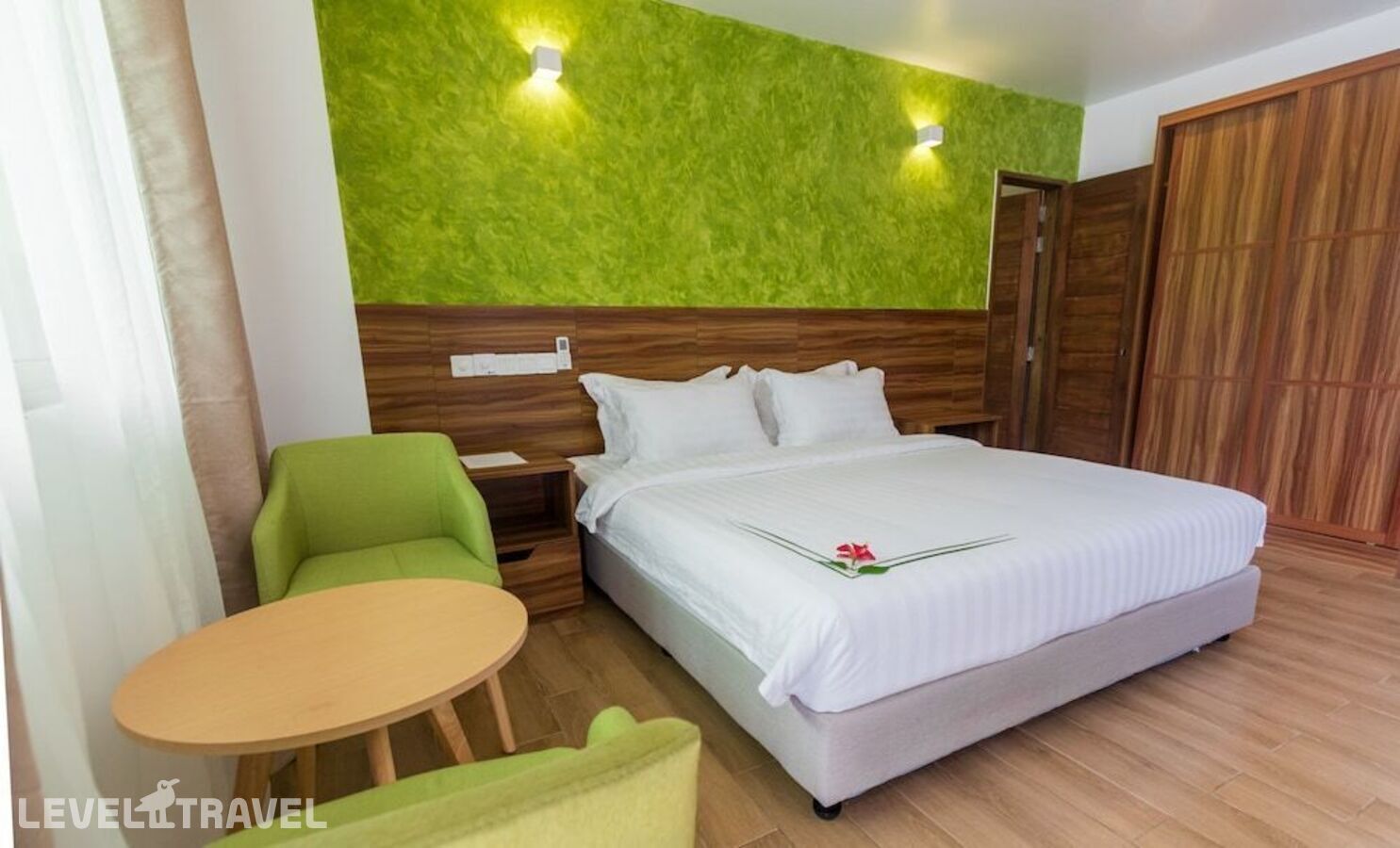 фотографии номера Делюкс на цокольном этаже (2 спальни) отеля Olive Goidhoo Guest House в Мальдивы(Баа Атолл) - фото №5