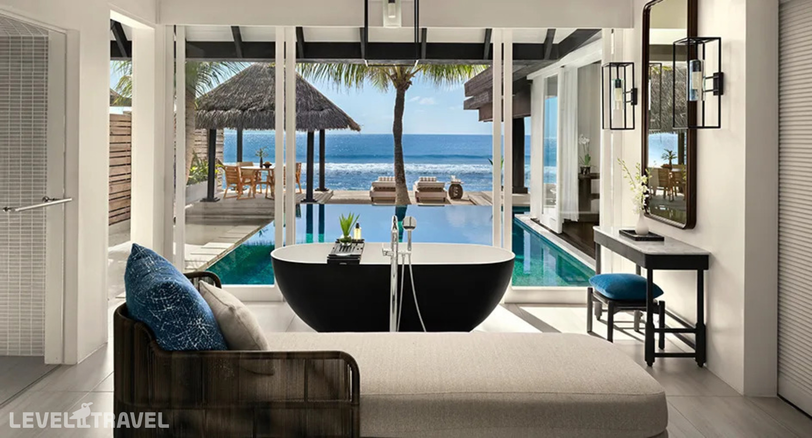 фотографии номера Домик Ocean с бассейном (2 спальни) отеля Naladhu Private Island Maldives (Ex.Naladhu Maldives) в Мальдивы(Южный Мале Атолл) - фото №4