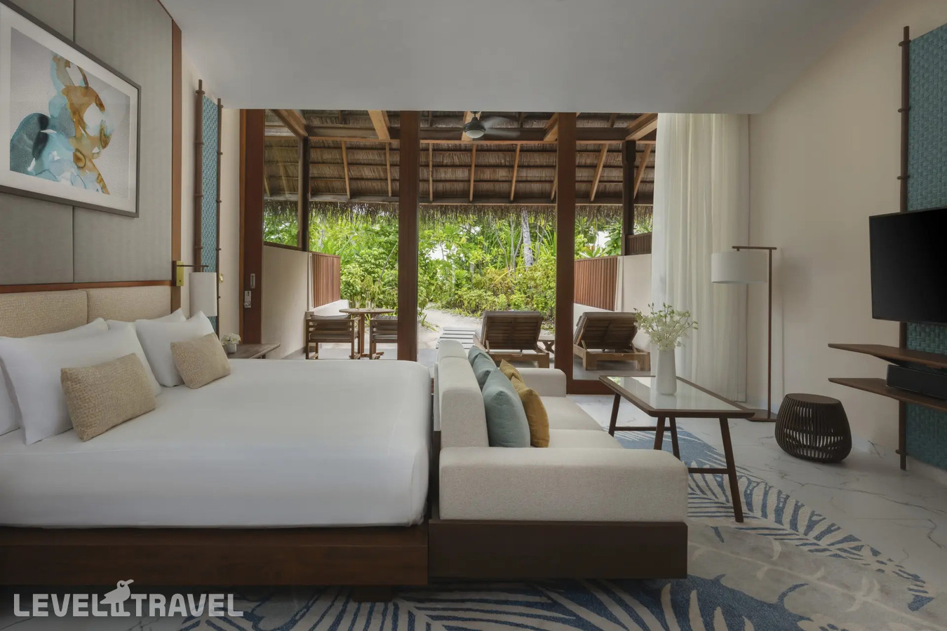 фотографии номера Семейная пляжная вилла отеля Conrad Maldives Rangali Island в Мальдивы(Южный Ари Атолл) - фото №1