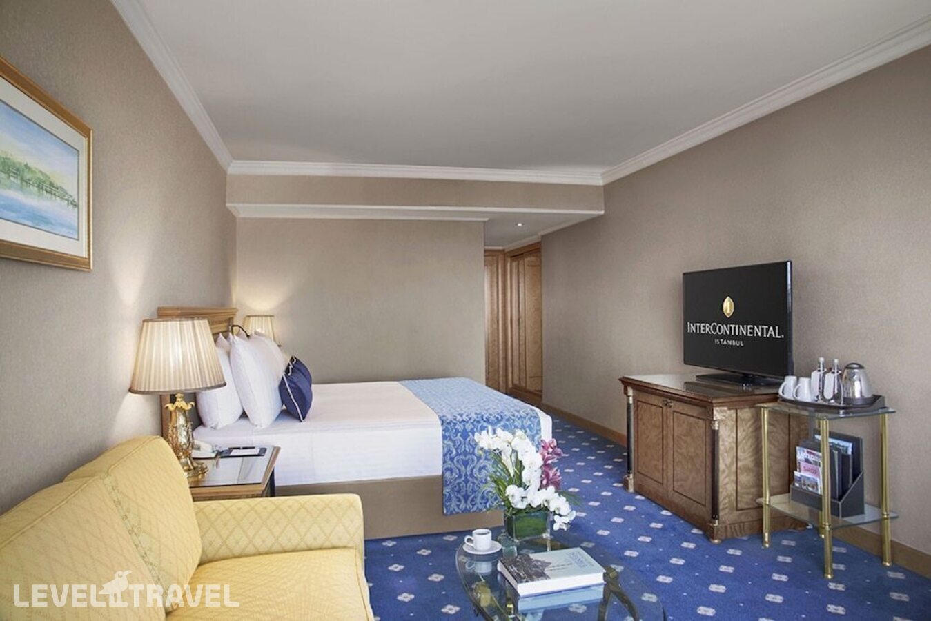 фотографии номера Классический с видом на город (2 односпальные кровати) отеля Intercontinental Hotel Istanbul (Ex. Ceylan Intercontinental Hotel) в Турция(Бейоглу) - фото №2