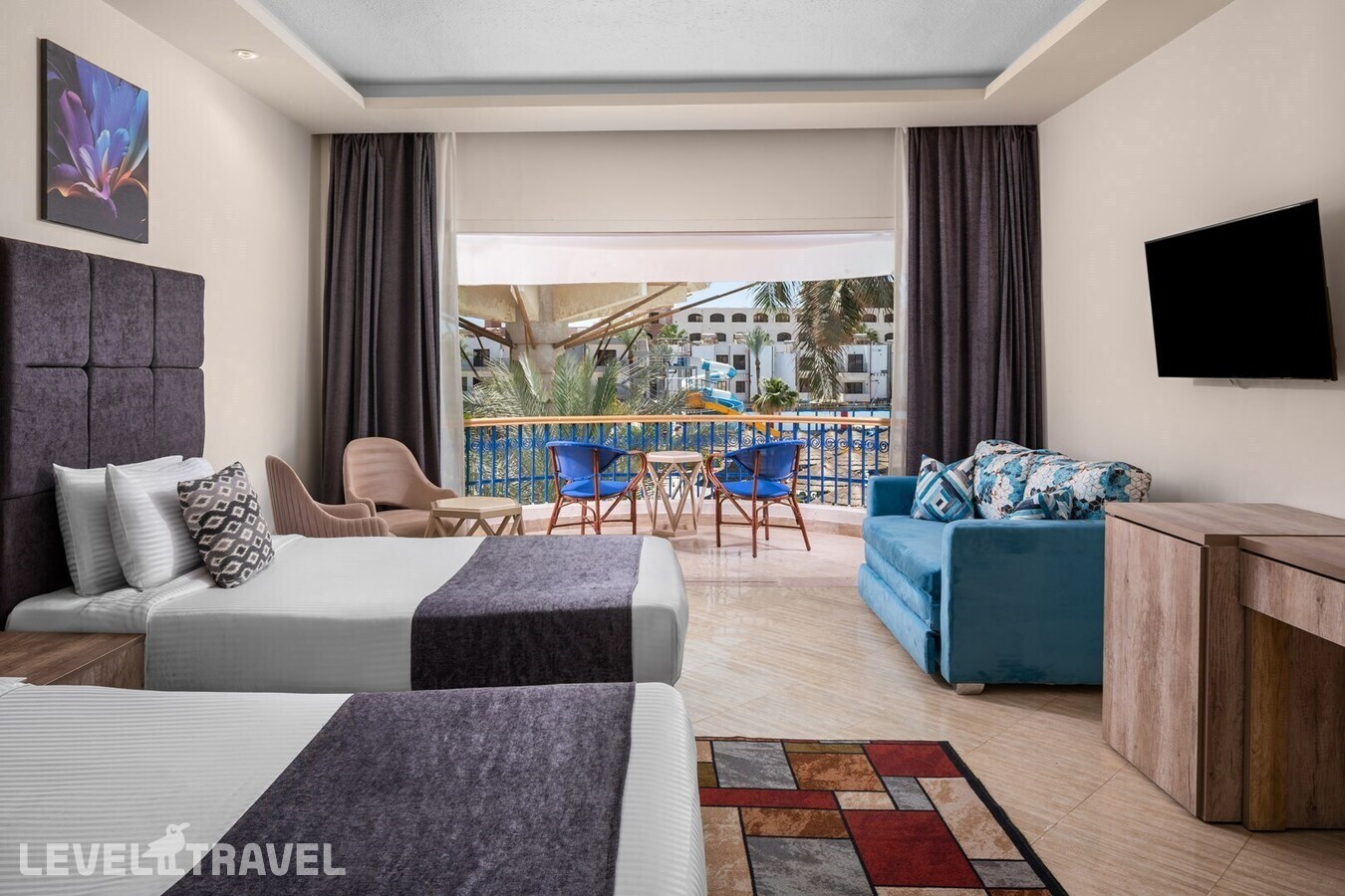 фотографии номера Улучшенный с видом на сад или боковым видом на море отеля Seagull Beach Resort в Египет(Хургада (город)) - фото №2