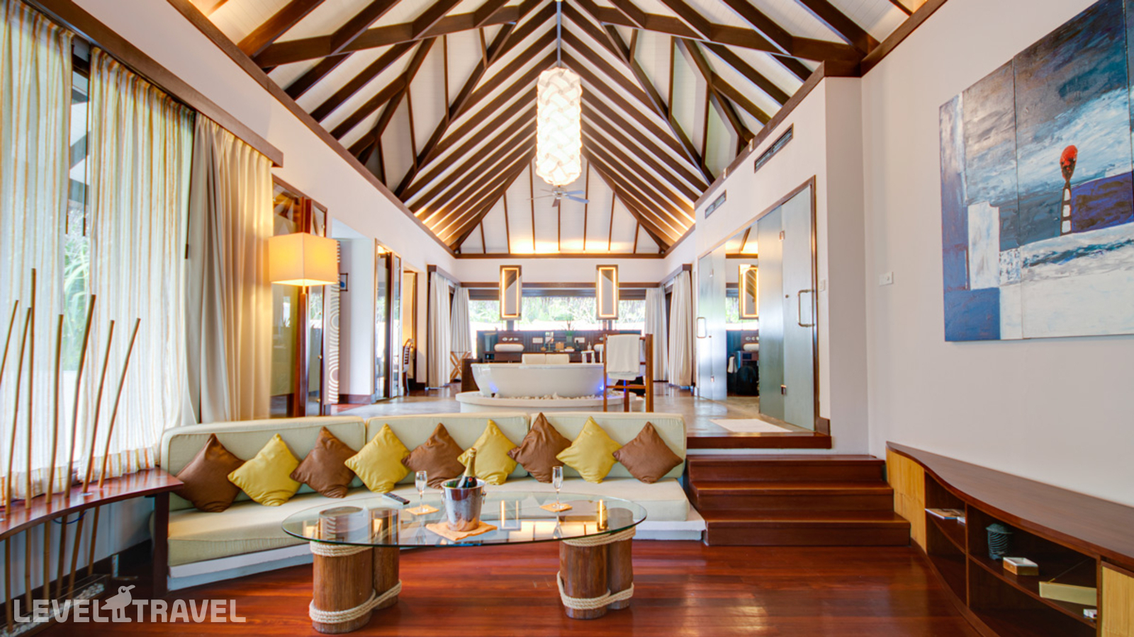 фотографии номера Пляжная вилла с бассейном отеля Coco Bodu Hithi (Ex. Coco Palm Bodu Hithi) в Мальдивы(Северный Мале Атолл) - фото №3