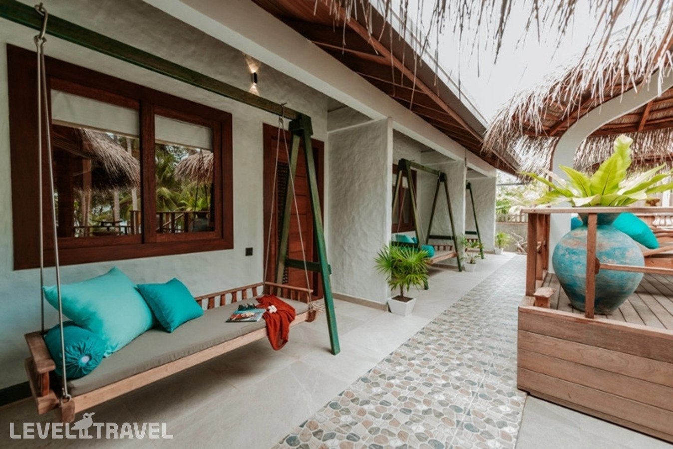фотографии номера Делюкс с видом на бассейн отеля Island Luxury Boutique Hotel Fulhadhoo Guesthouse в Мальдивы(Фулхадху) - фото №2