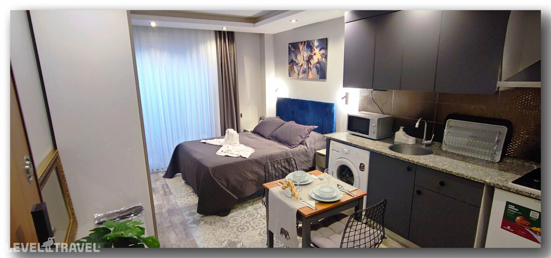 фотографии номера Студия на цокольном этаже отеля Aspendos Suites в Турция(Коньяалты) - фото №1