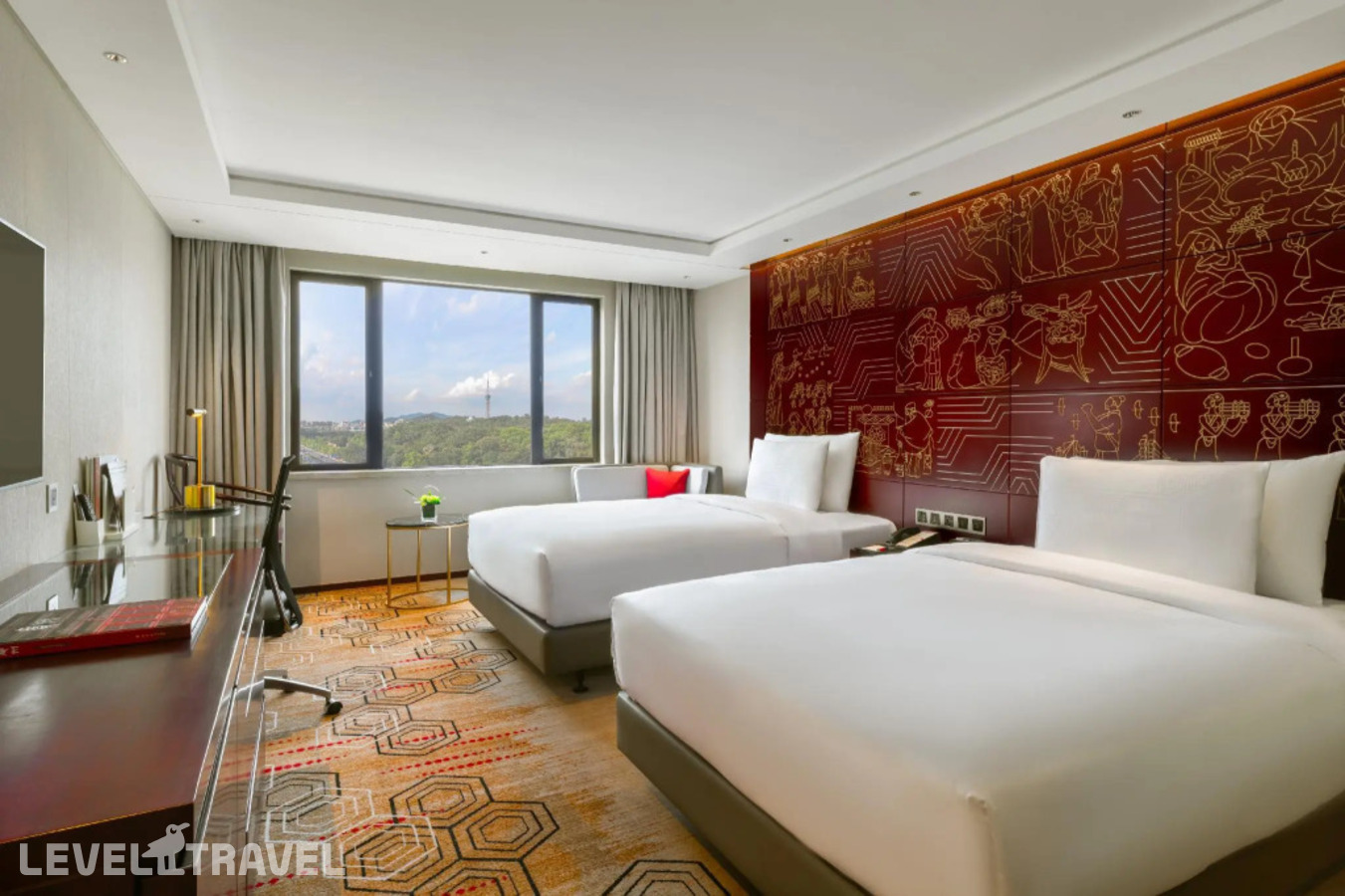 фотографии номера Премьер (для курящих, две кровати) отеля China Hotel A Marriott Hotel в Китай(Гуанчжоу) - фото №1