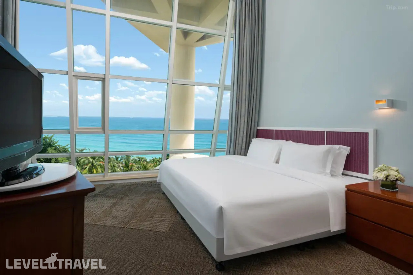 фотографии номера Двухуровневый Суперлюкс с видом на океан отеля Sunshine Resort Intime Sanya в Китай(Дадунхай Бэй) - фото №1