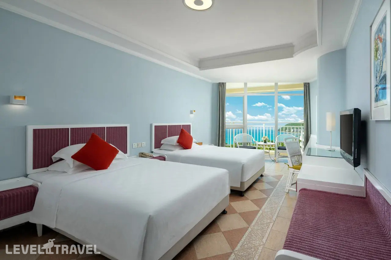 фотографии номера Делюкс с видом на море отеля Sunshine Resort Intime Sanya в Китай(Дадунхай Бэй) - фото №2