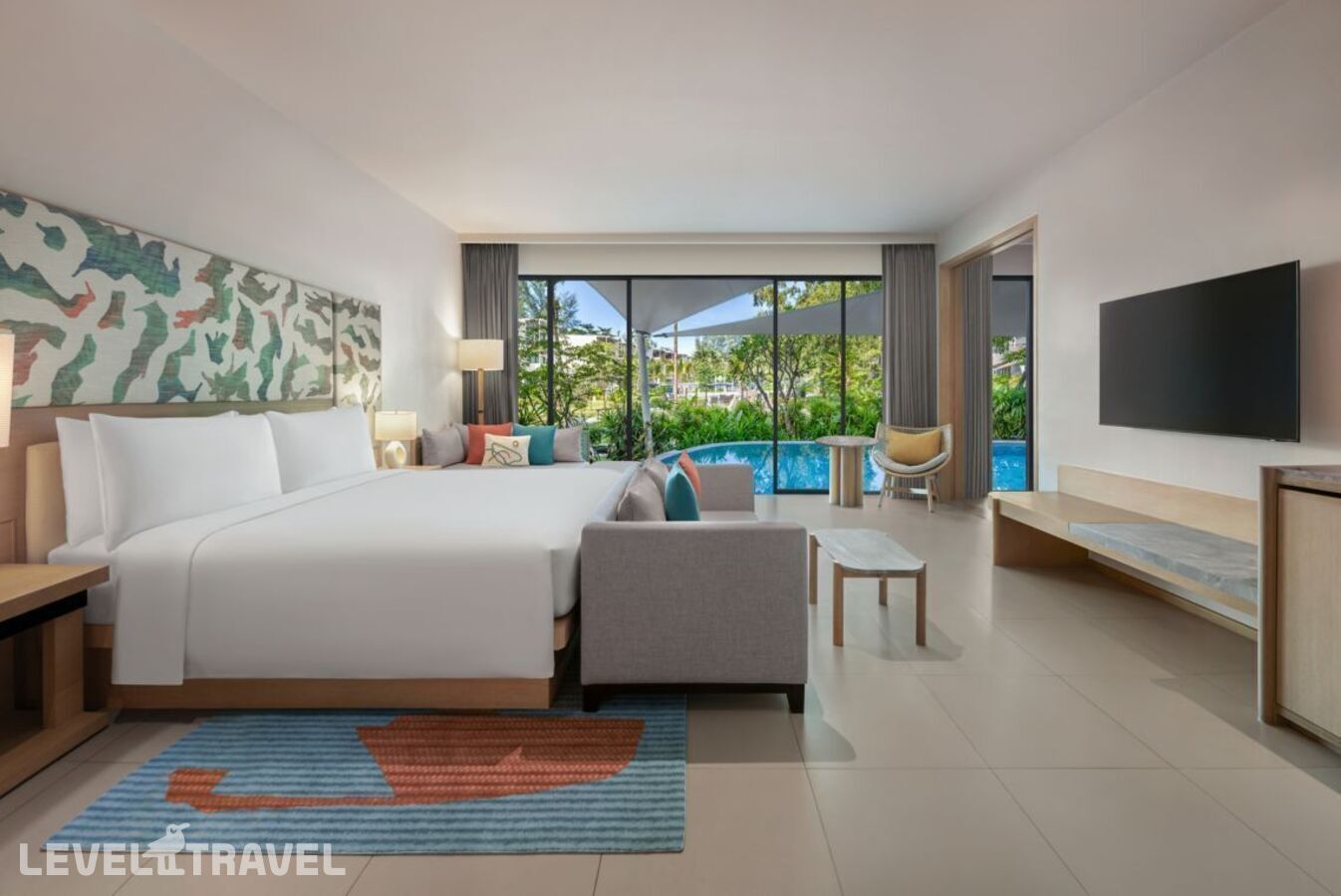 фотографии номера Просторный люкс (2 спальни) с бассейном отеля Le Meridien Phuket Maikhao Beach Resort (Ex. Holiday Inn Resort Phuket Mai Khao Beach) в Таиланд(Май Као Бич) - фото №5