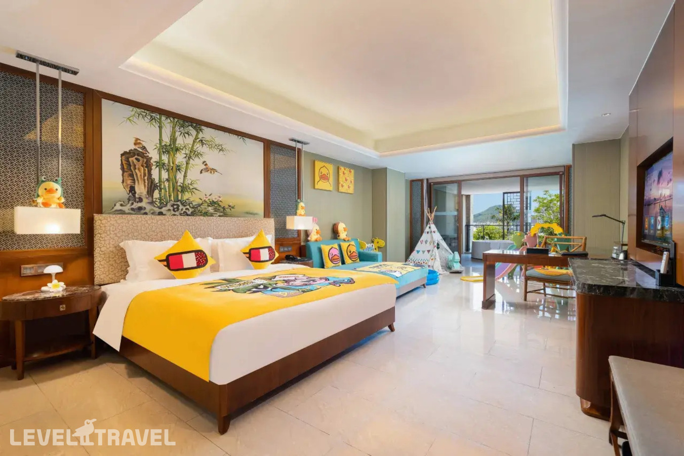 фотографии номера Семейный с видом на сад отеля Four Season Ocean Courtyard Hotel в Китай(Дадунхай Бэй) - фото №5
