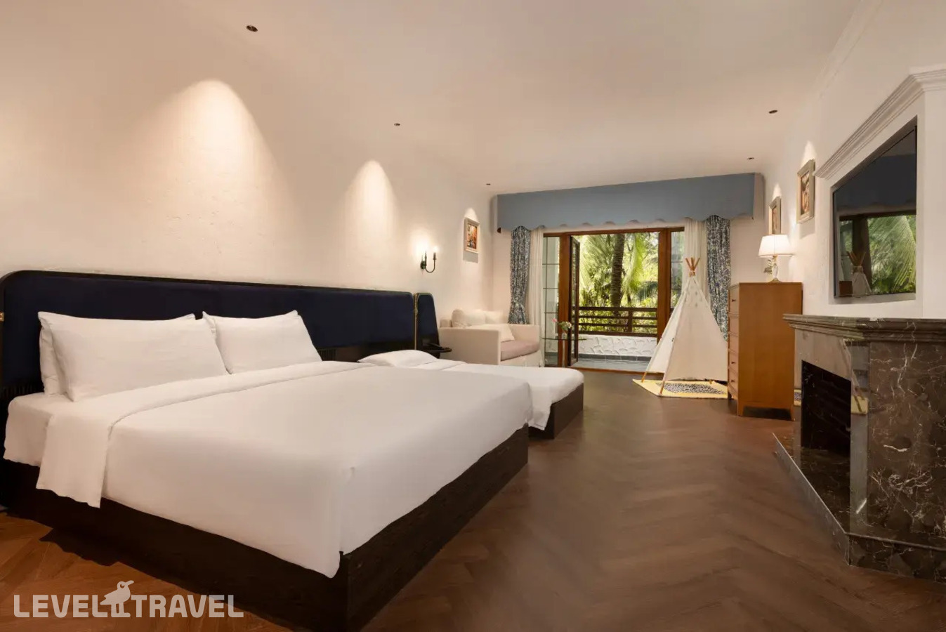 фотографии номера Семейная вилла Coconut Fun с видом на сад отеля Yuehai Sanya Blossom (Ex. Best Western Sanya International Boutique Resort Hotel) в Китай(Санья) - фото №1
