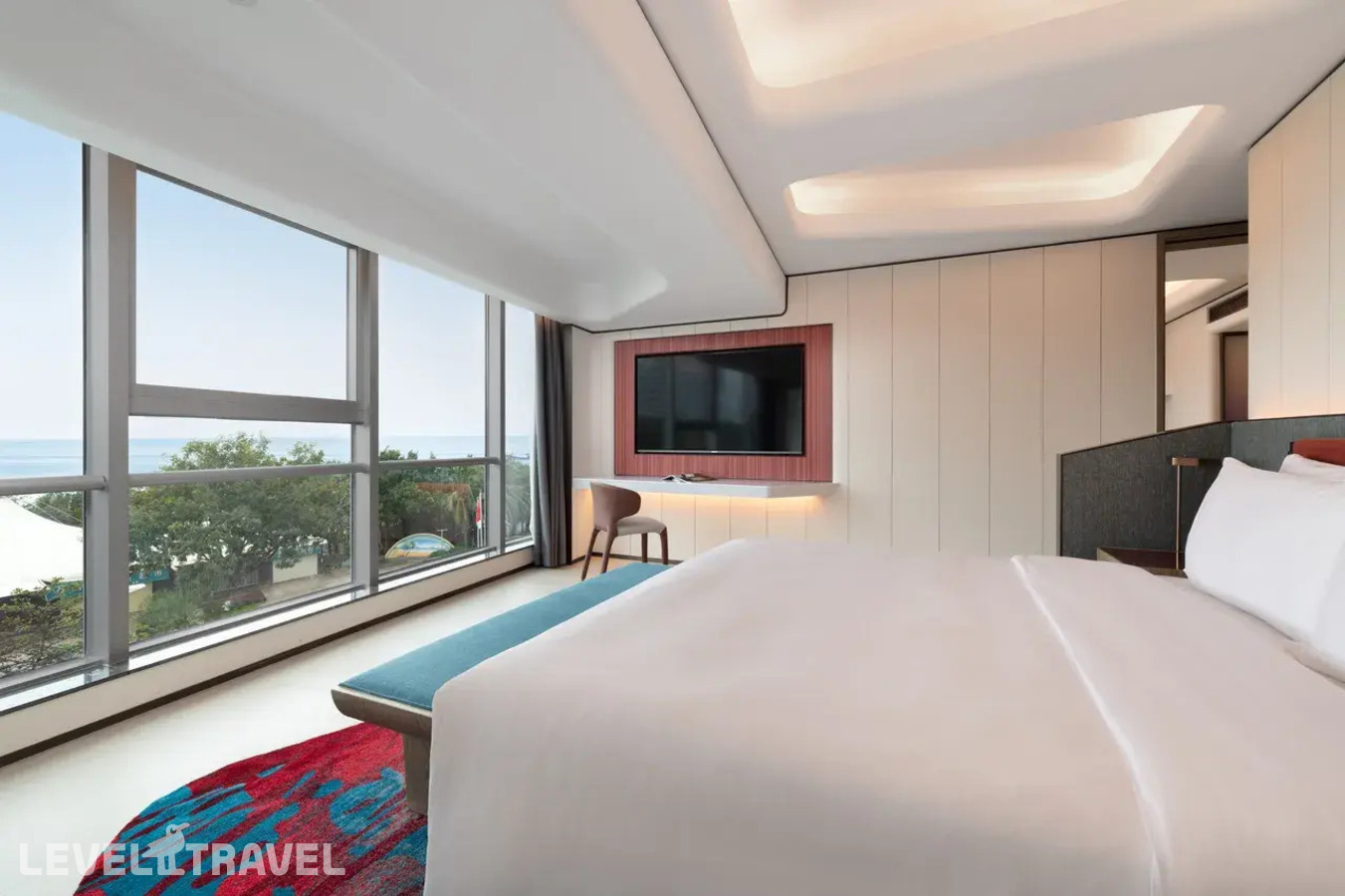 фотографии номера Люкс с гостиной и видом на море отеля Pearl River Garden Hotel в Китай(Дадунхай Бэй) - фото №1