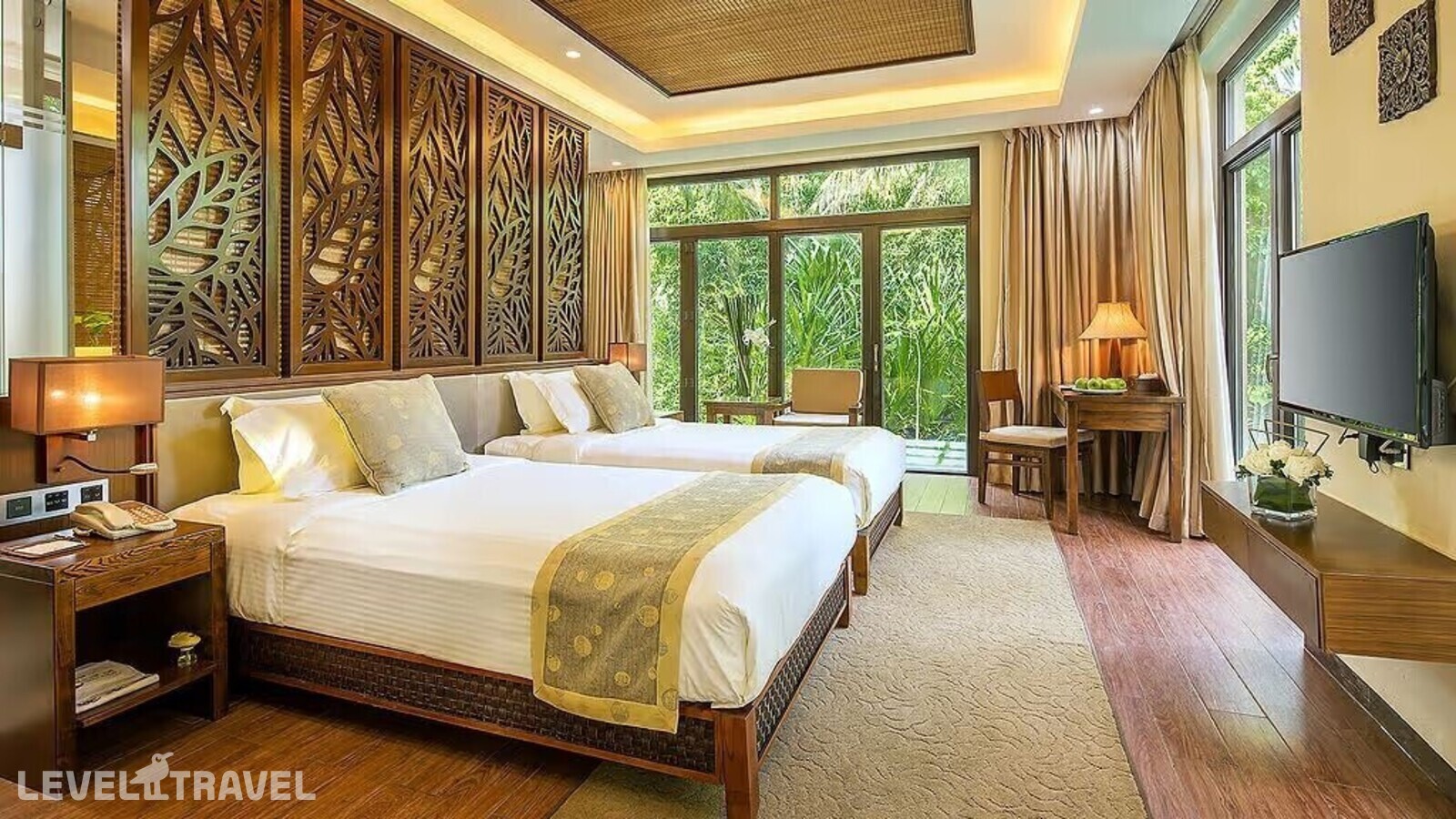 фотографии номера Вилла Делюкс (две отдельные кровати) отеля Yalong Bay Villas & Spa в Китай(Ялонг Бэй) - фото №1