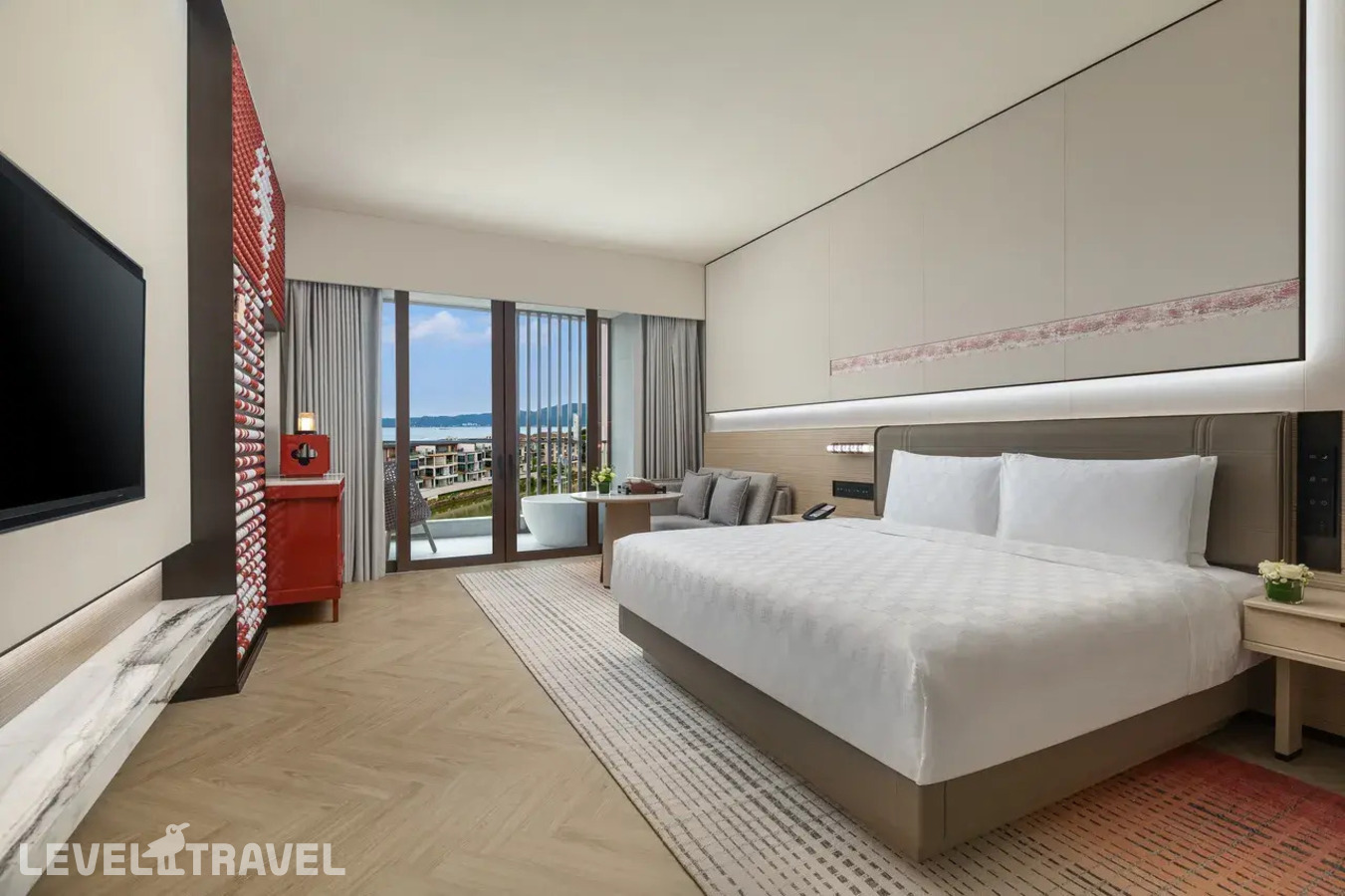 фотографии номера Стандартный с видом на океан и озеро отеля Hualuxe Sanya Yalong Bay Resort в Китай(Ялонг Бэй) - фото №1