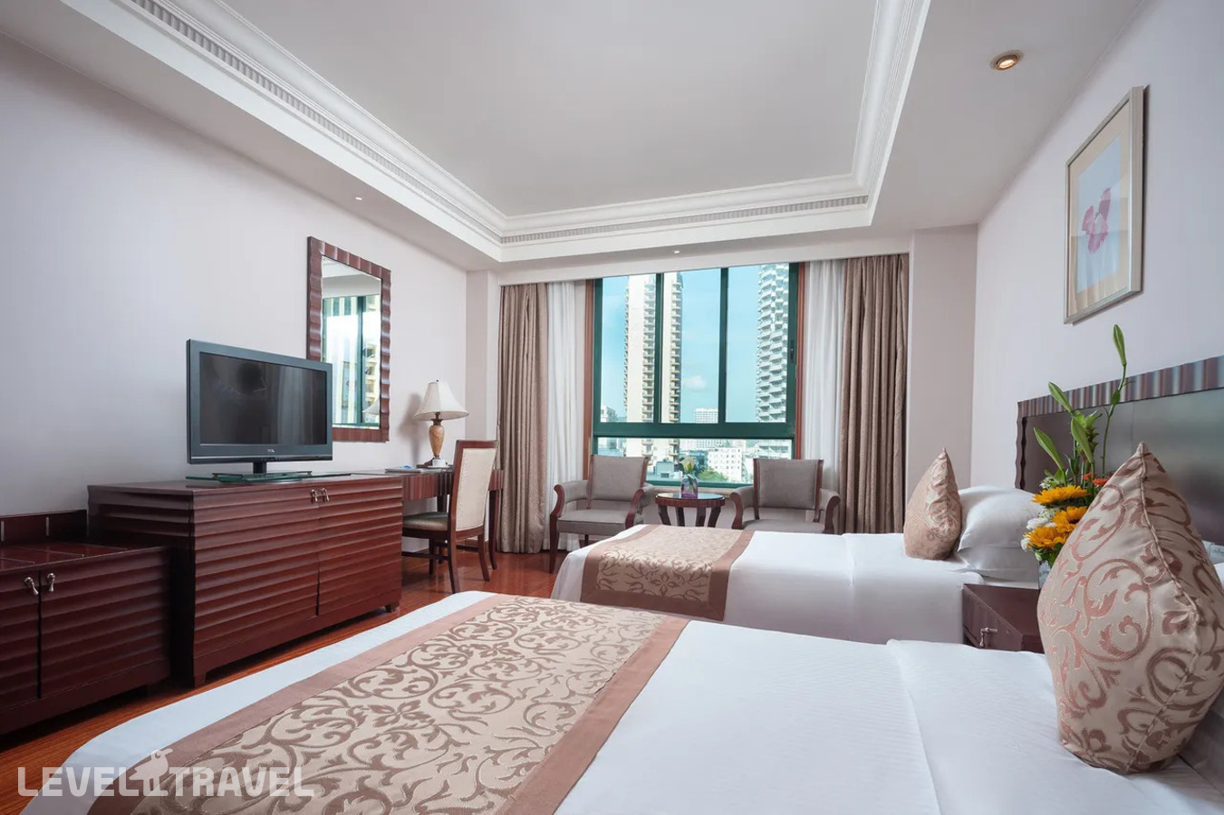 фотографии номера Делюкс (две односпальные кровати) отеля Baohong Hotel (Ex.Jinjiang Baohong) в Китай(Дадунхай Бэй) - фото №2