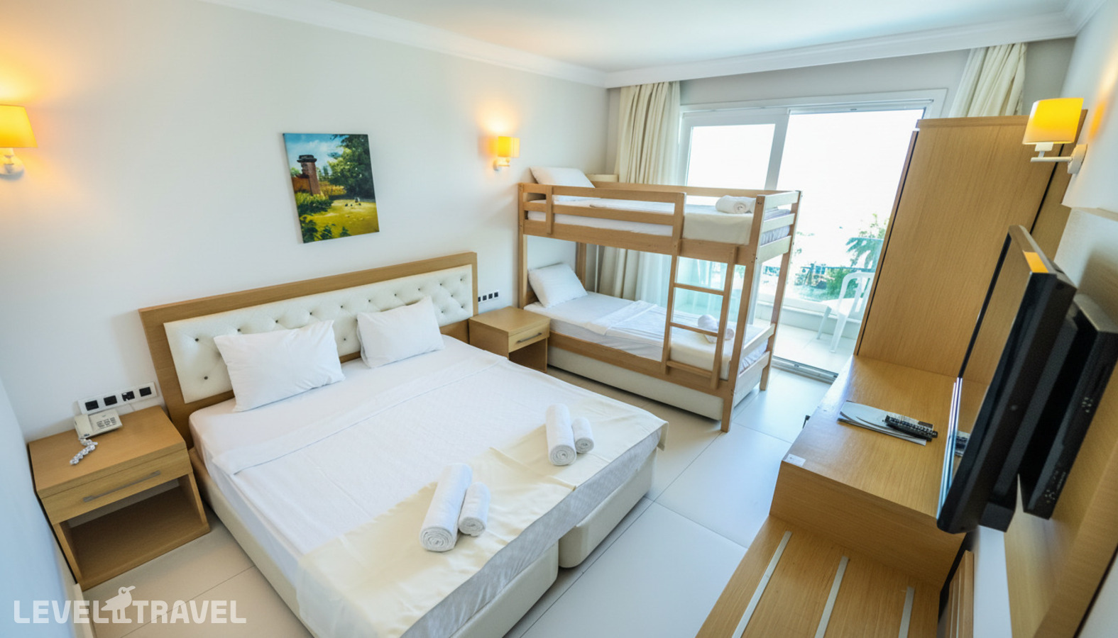 фотографии номера Стандартный (двухъярусная кровать) отеля Dragut Point South Hotel в Турция(Тургутреис) - фото №2