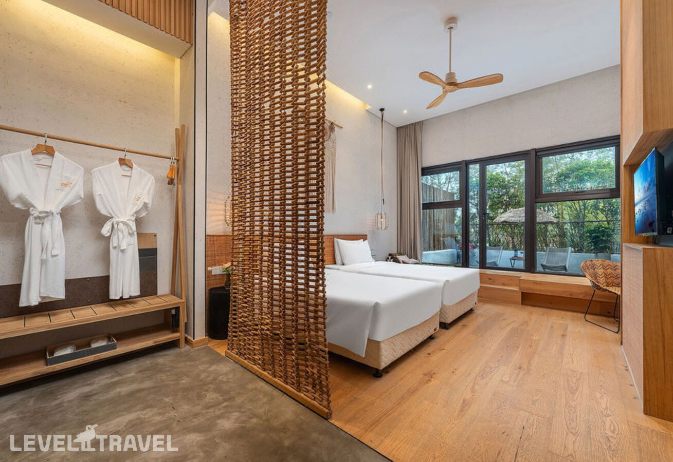 фотографии номера Стандартный с видом на сад (две односпальные кровати) отеля Manli Hotel (Shanghai Pudong Airport Branch) в Китай(Шанхай) - фото №2