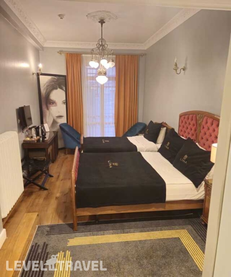 фотографии номера Номер Design (две односпальные кровати) отеля Lina Hotel Taksim Pera (Ex. Walton Hotels Taksim Pera) в Турция(Бейоглу) - фото №5