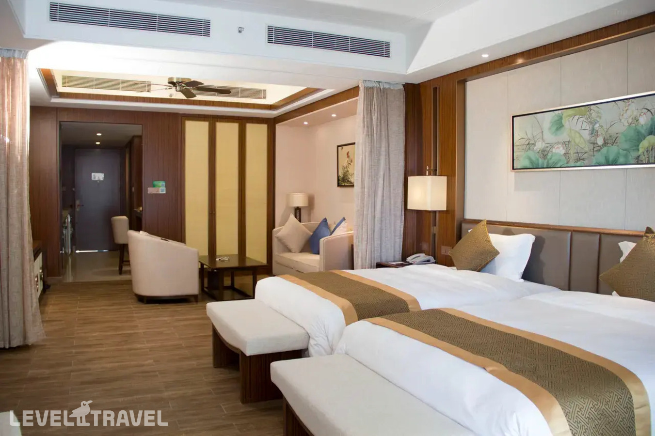 фотографии номера Делюкс Selection с видом на сад (две односпальные кровати) отеля Sanya Jinghai Hotel &Resort (Ex.Jinghai International Holiday) в Китай(Санья) - фото №1