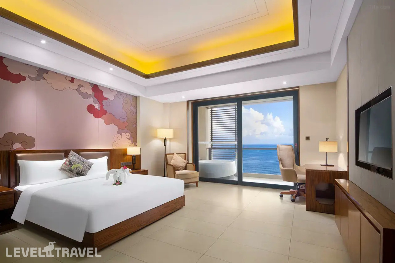фотографии номера Делюкс с панорамным видом на море отеля Sanya Jinghai Hotel &Resort (Ex.Jinghai International Holiday) в Китай(Санья) - фото №2