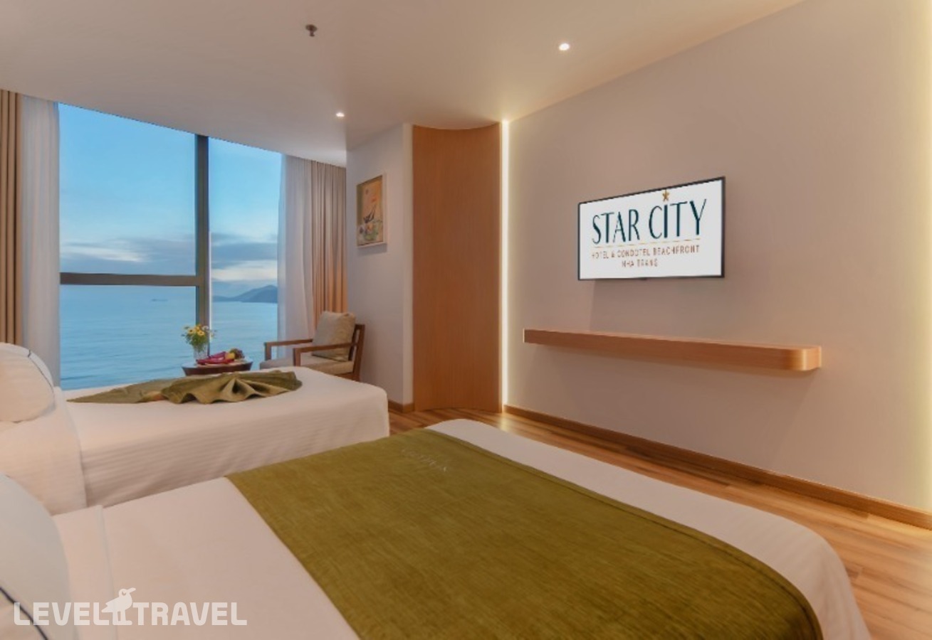 фотографии номера Королевский премиум (две односпальные кровати) отеля Starcity Bayfront Nha Trang (Ex. Star City Hotel & Condotel Beachfront Nha Trang) в Вьетнам(Нячанг) - фото №3